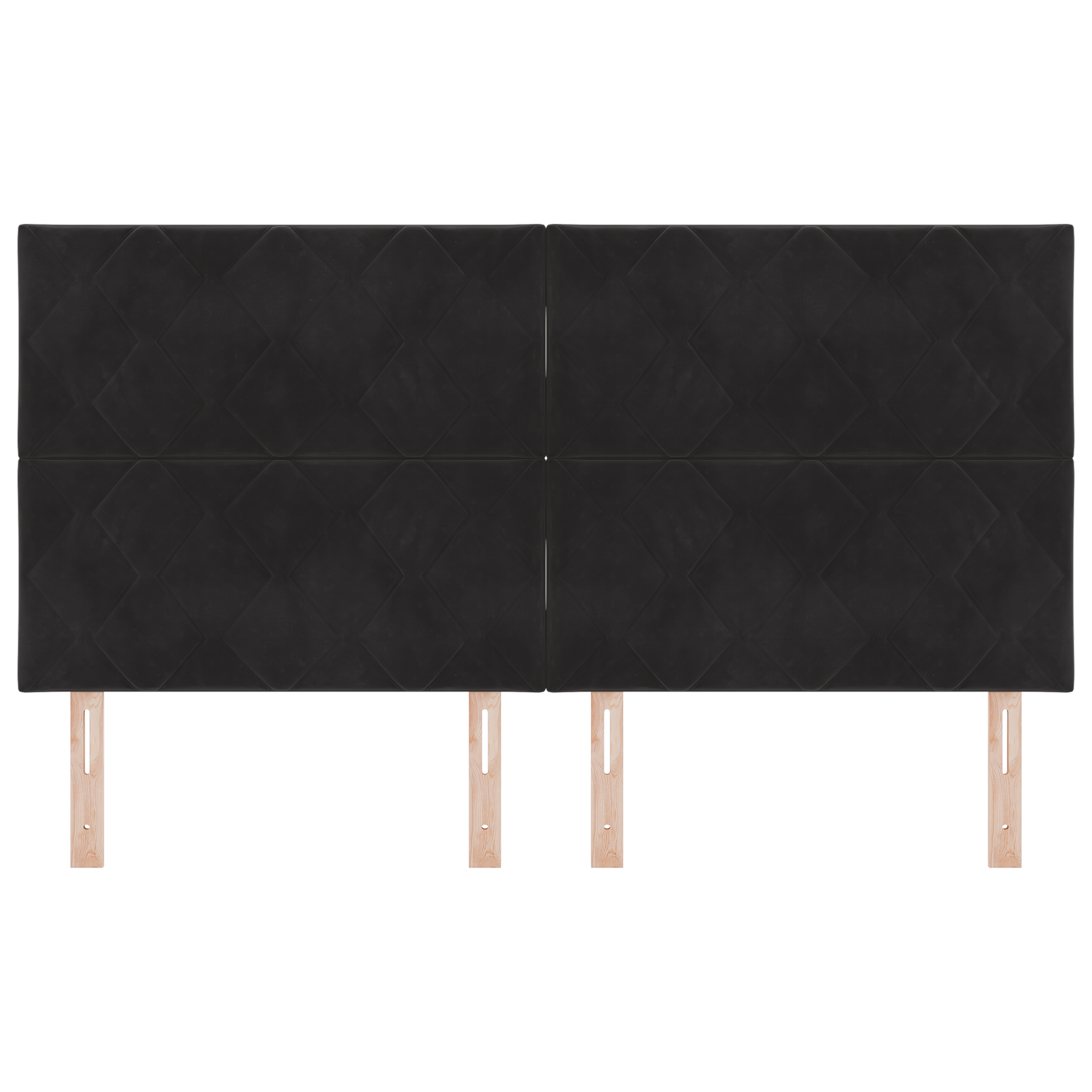 vidaXL Cap de pat LED Design cu blocuri de diamant Negru 180 cm Catifea vidaXL Cap de pat LED Design cu blocuri de diamant Negru 180 cm Catifea