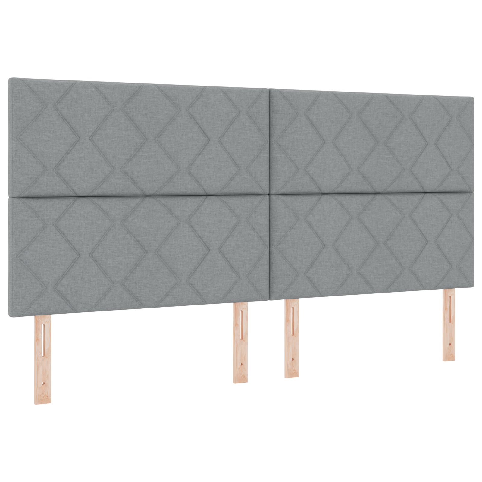 Cap de pat LED vidaXL Design cu blocuri de diamant Gri deschis 200 cm Țesătură Cap de pat LED vidaXL Design cu blocuri de diamant Gri deschis 200 cm Țesătură