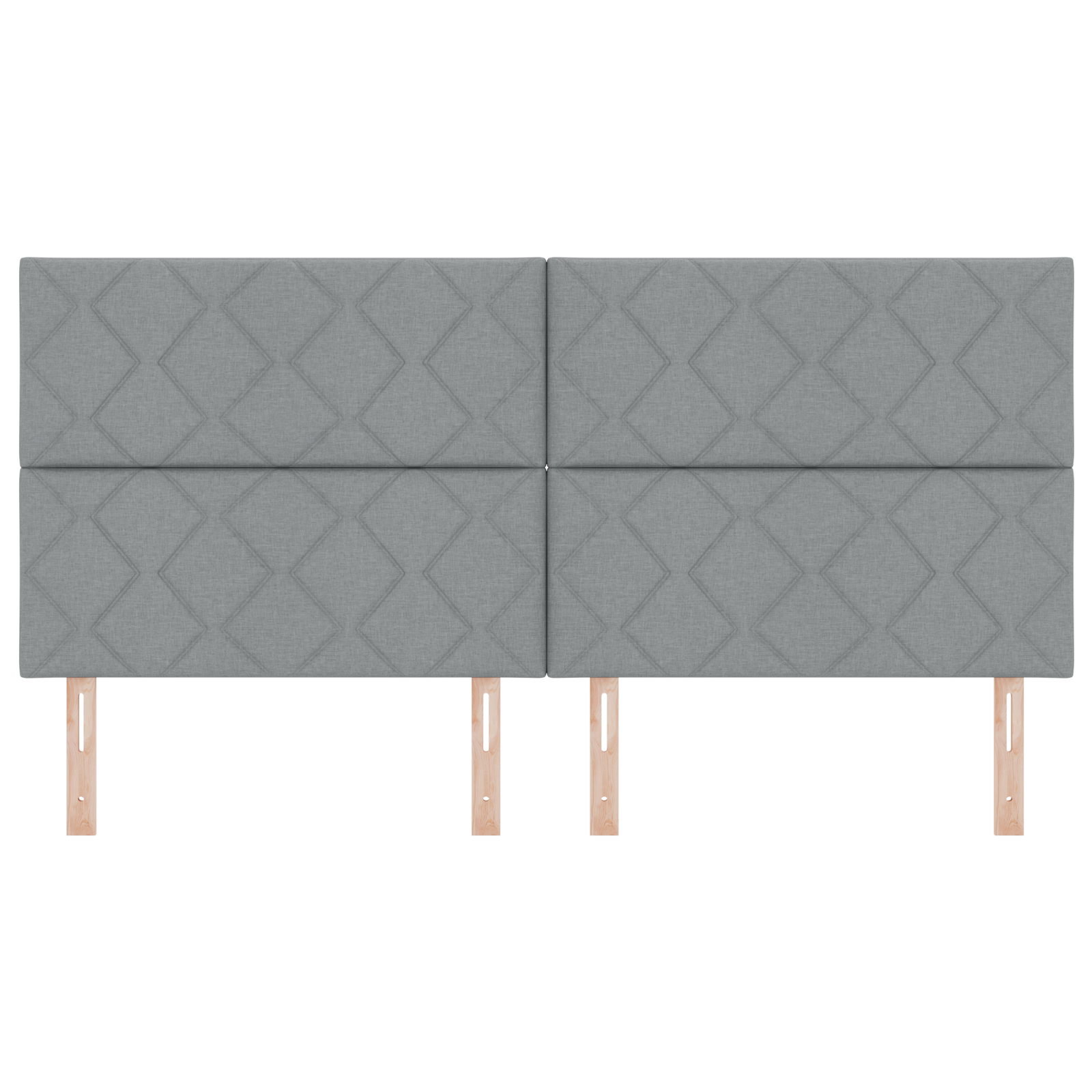 Cap de pat LED vidaXL Design cu blocuri de diamant Gri deschis 200 cm Țesătură Cap de pat LED vidaXL Design cu blocuri de diamant Gri deschis 200 cm Țesătură