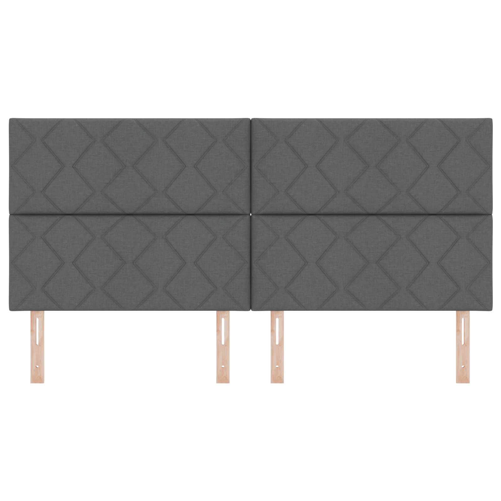 vidaXL Cap de pat LED Set de 3 Gri închis Țesătură 200 cm USB-C