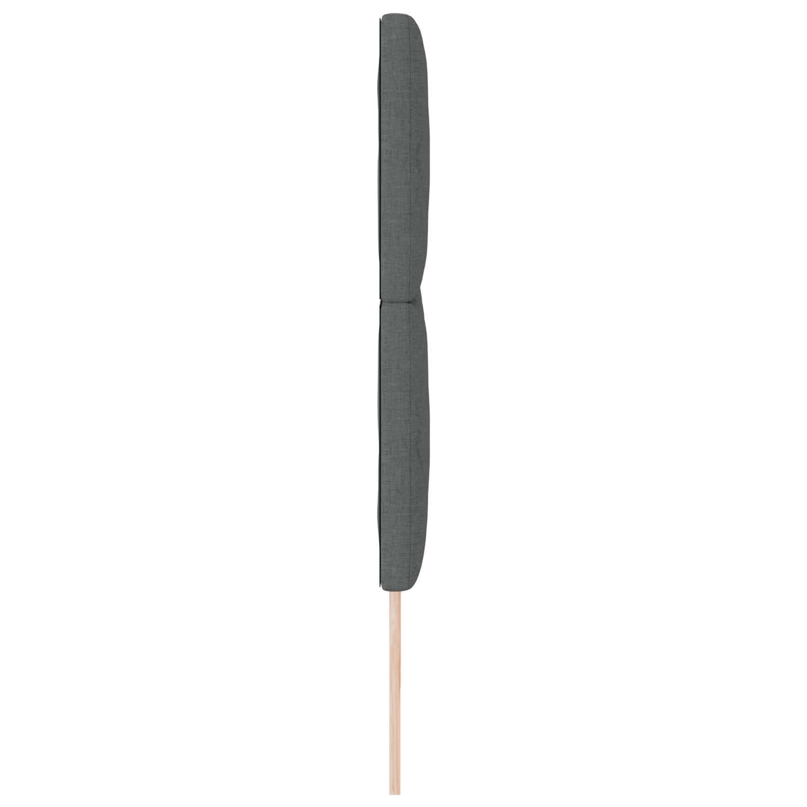 vidaXL Cap de pat LED Set de 3 Gri închis Țesătură 200 cm USB-C