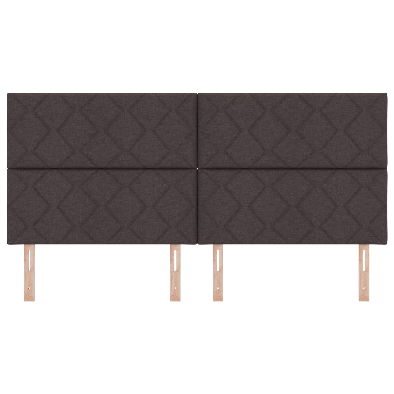 Tablă LED vidaXL Design Blocuri de Diamante Maro închis 200 cm Tapițată