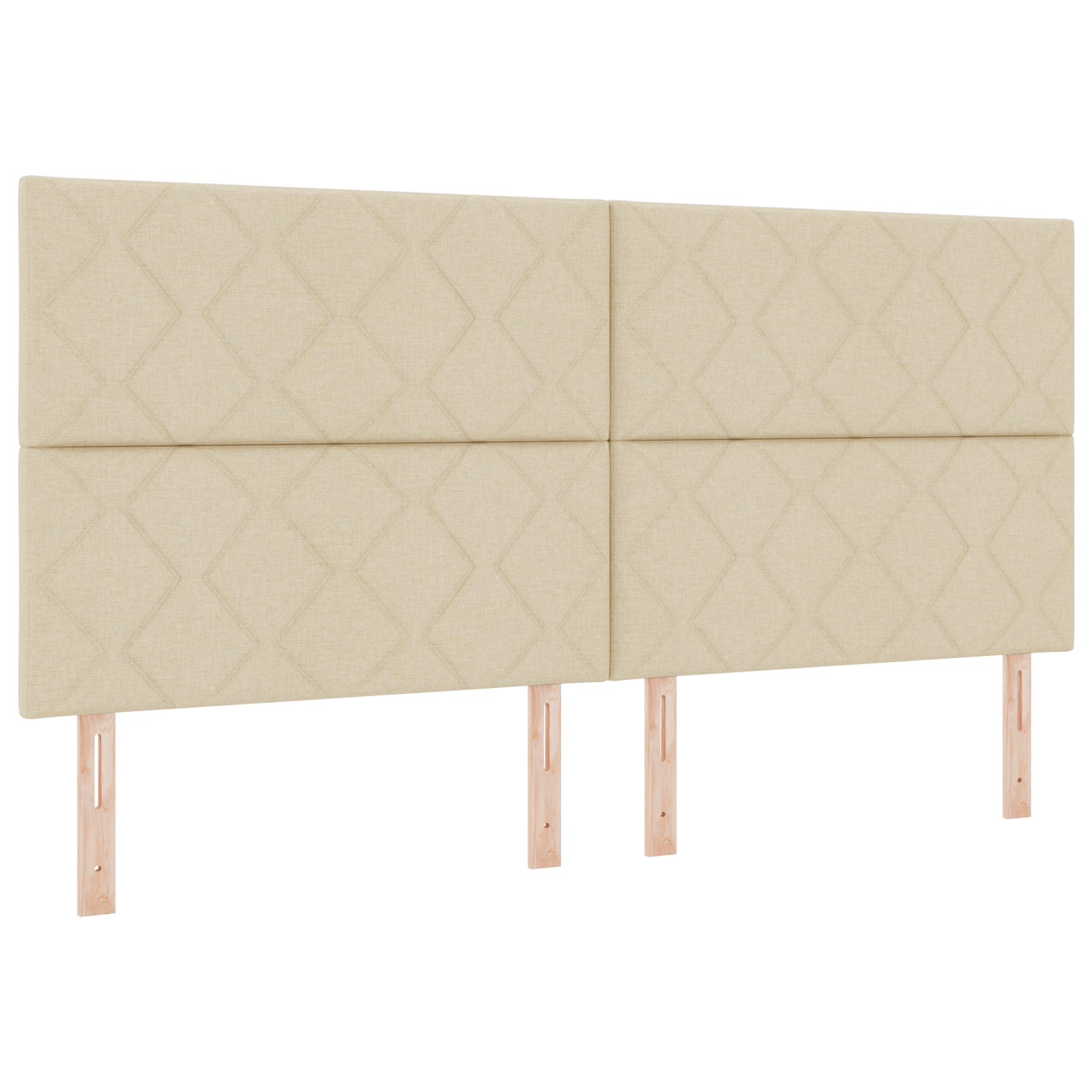 Cap de Pat LED vidaXL Design Blocuri de Diamant Crem 200 cm Țesătură Cap de Pat LED vidaXL Design Blocuri de Diamant Crem 200 cm Țesătură
