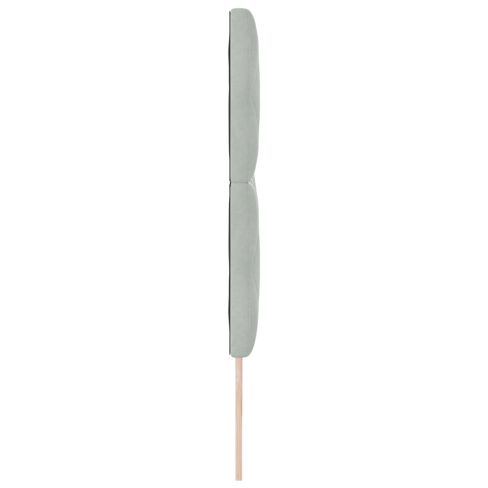 vidaXL Cap de pat LED, design blocuri diamant, gri deschis, 200 cm.