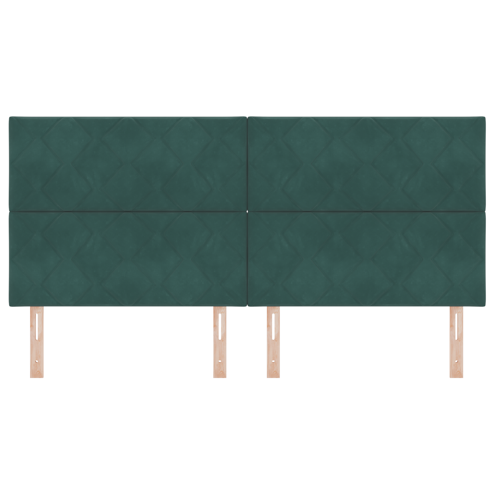 vidaXL Tăblie LED cu headboard Verde închis 200 cm Piele artificială