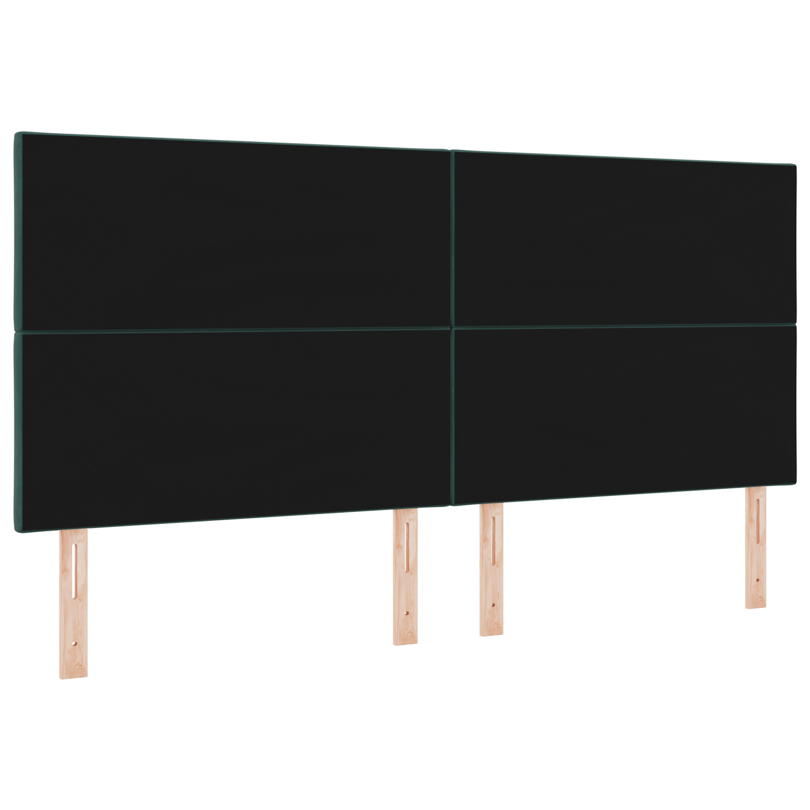 vidaXL Tăblie LED cu headboard Verde închis 200 cm Piele artificială