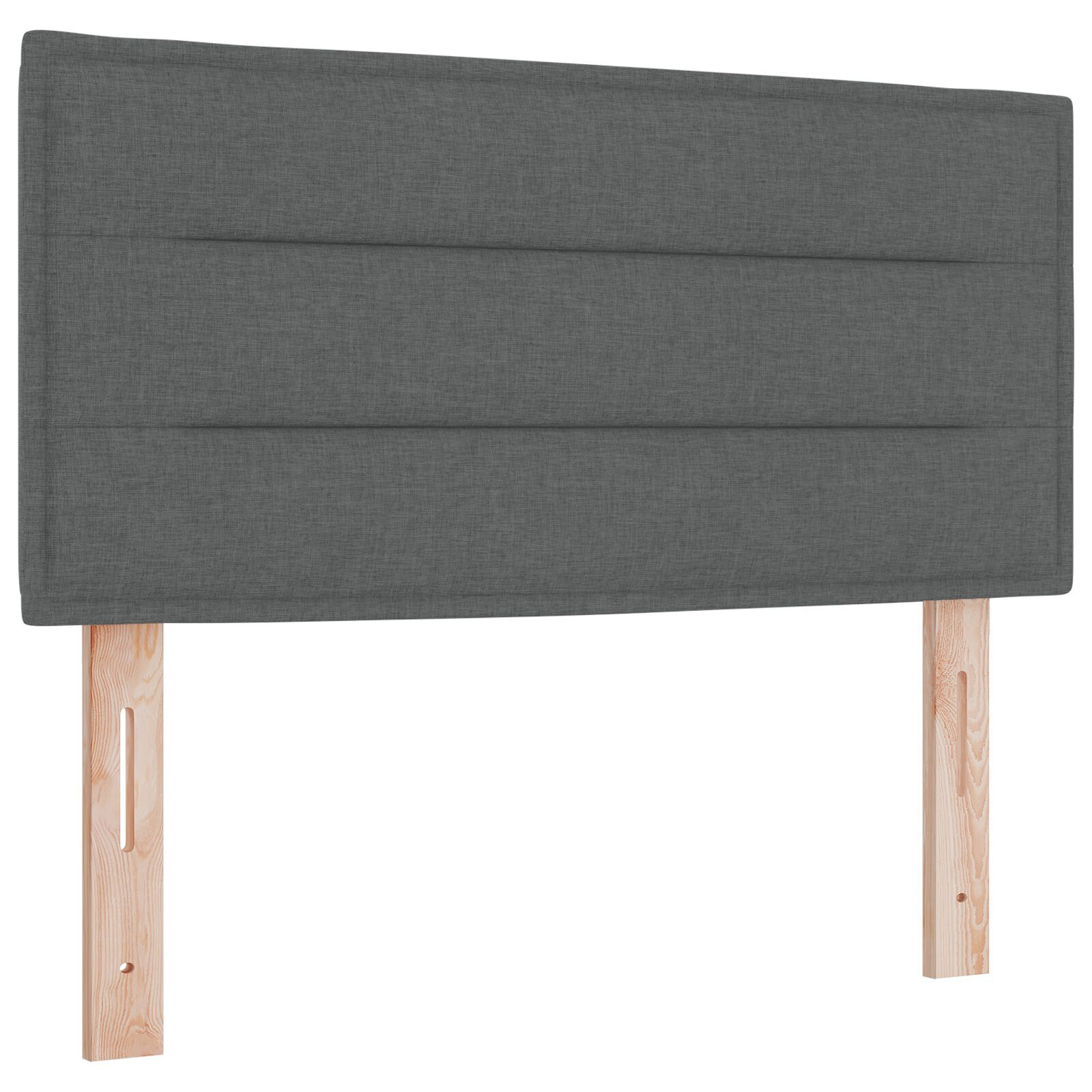 vidaXL Pat boxspring cu saltea Gri închis 120 x 190 cm țesătură