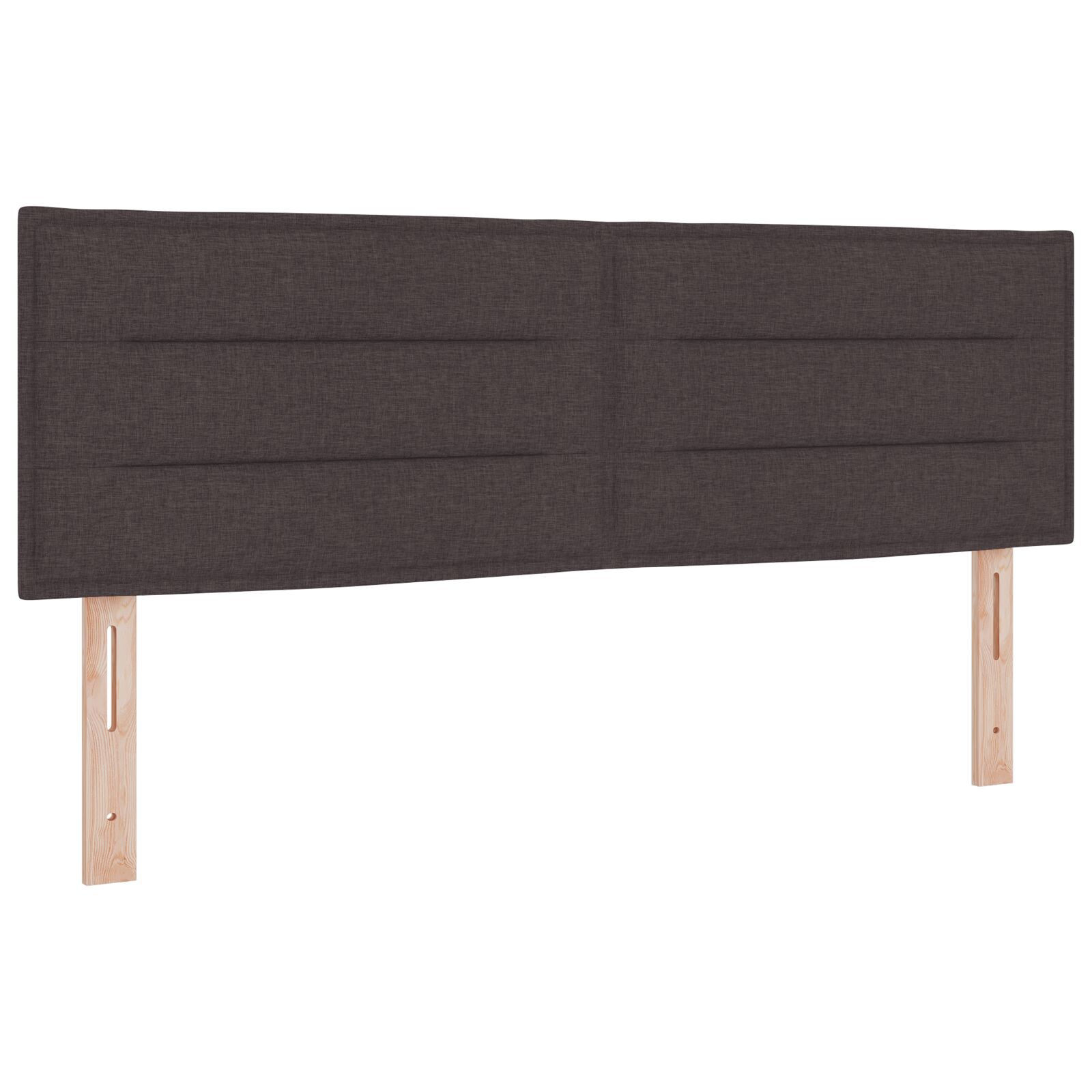 vidaXL Pat boxspring cu saltea Maro închis 160 x 200 cm țesătură