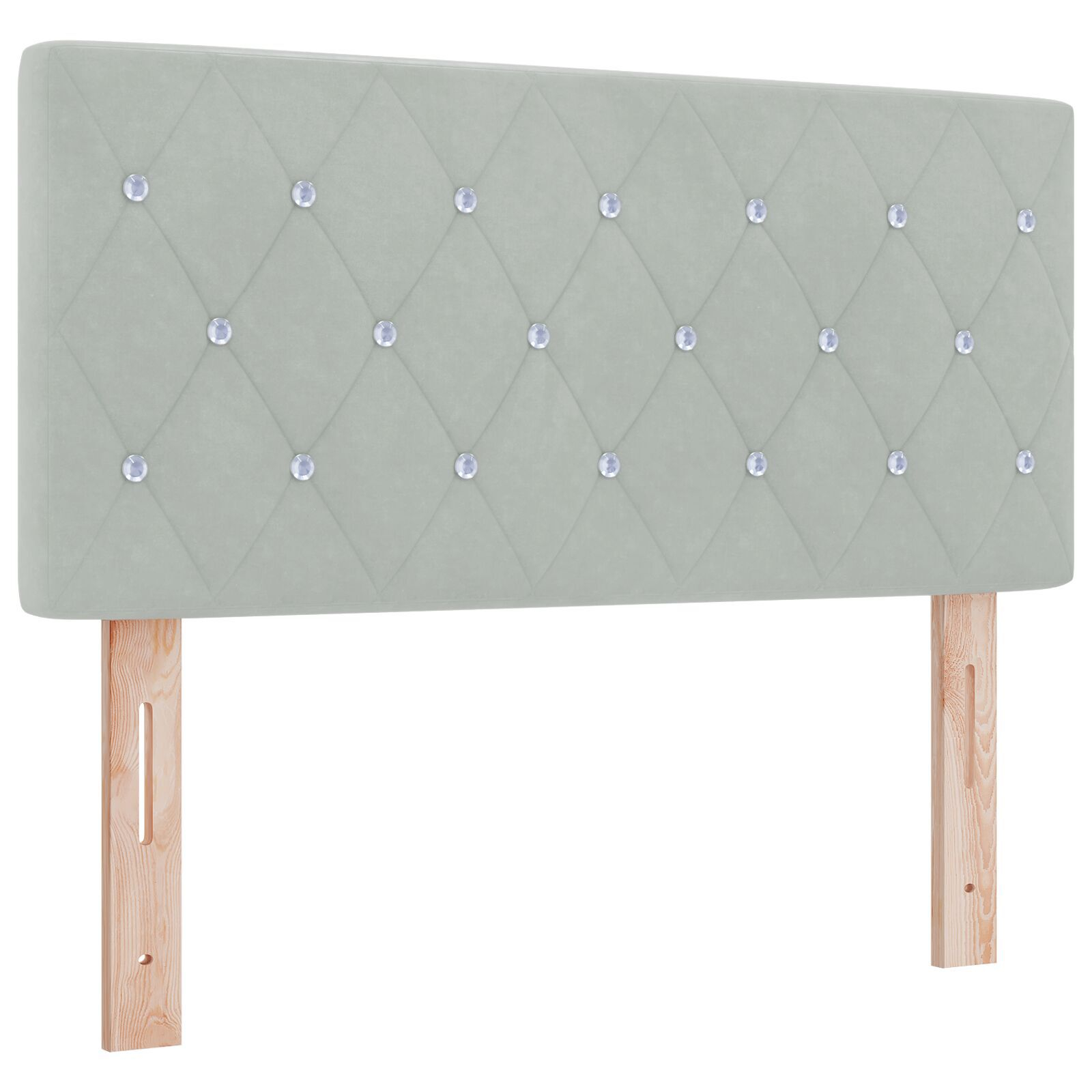 vidaXL Pat cu Arcuri și Saltea Gri deschis 90 x 200 cm țesătură vidaXL Pat cu Arcuri și Saltea Gri deschis 90 x 200 cm țesătură