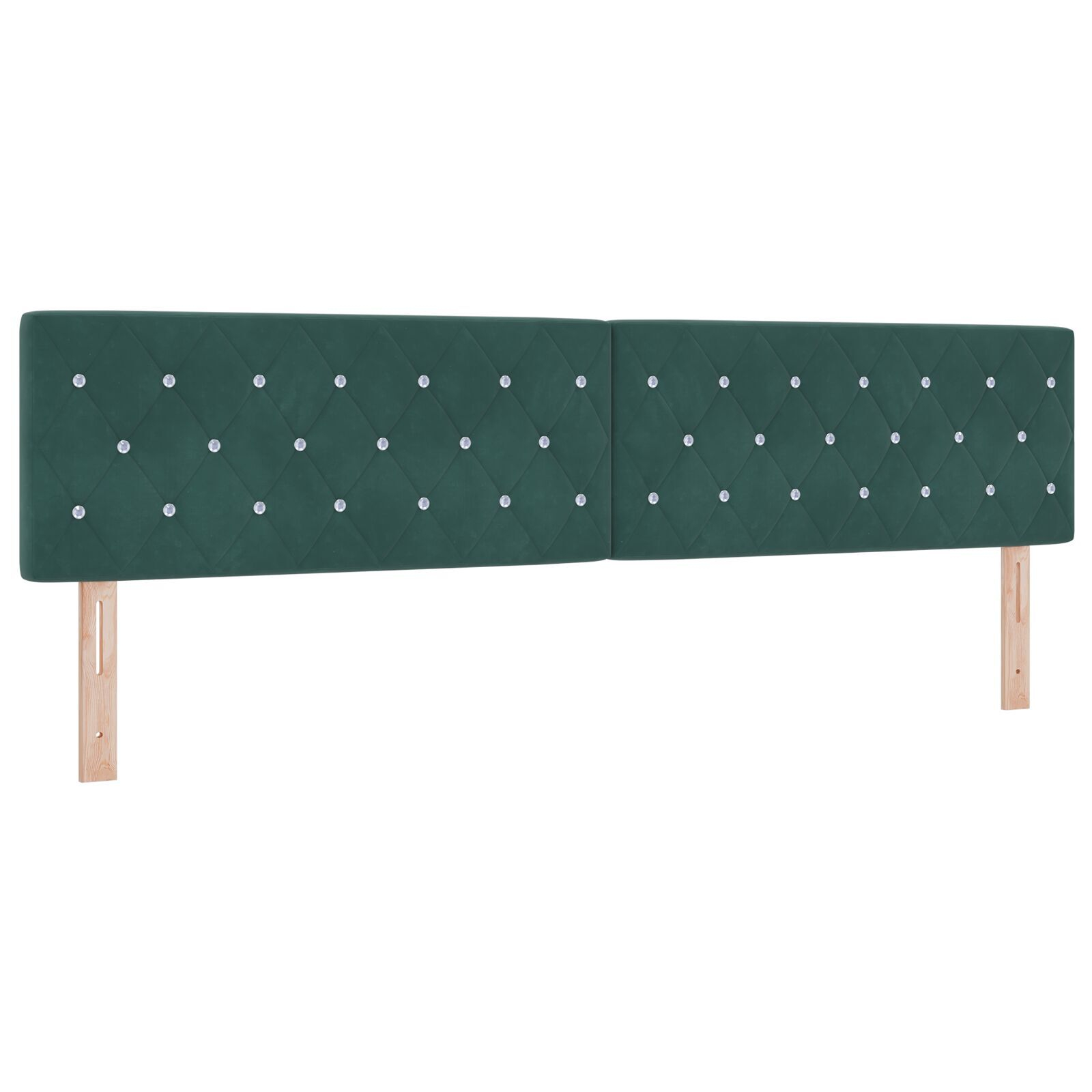 vidaXL Pat cu Arcuri și Saltea Verde închis 200 x 200 cm țesătură vidaXL Pat cu Arcuri și Saltea Verde închis 200 x 200 cm țesătură