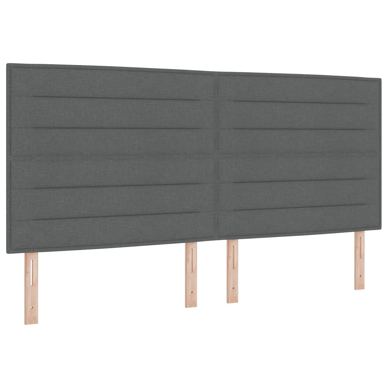 vidaXL Pat cu arcuri cu saltea Gri închis 200 x 200 cm țesătură vidaXL Pat cu arcuri cu saltea Gri închis 200 x 200 cm țesătură