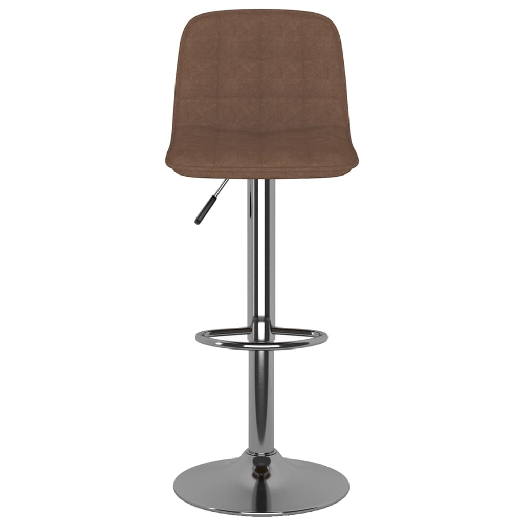 vidaXL Scaune de bar, 2 buc., maro, material textil vidaXL Scaune de bar, 2 buc., maro, material textil