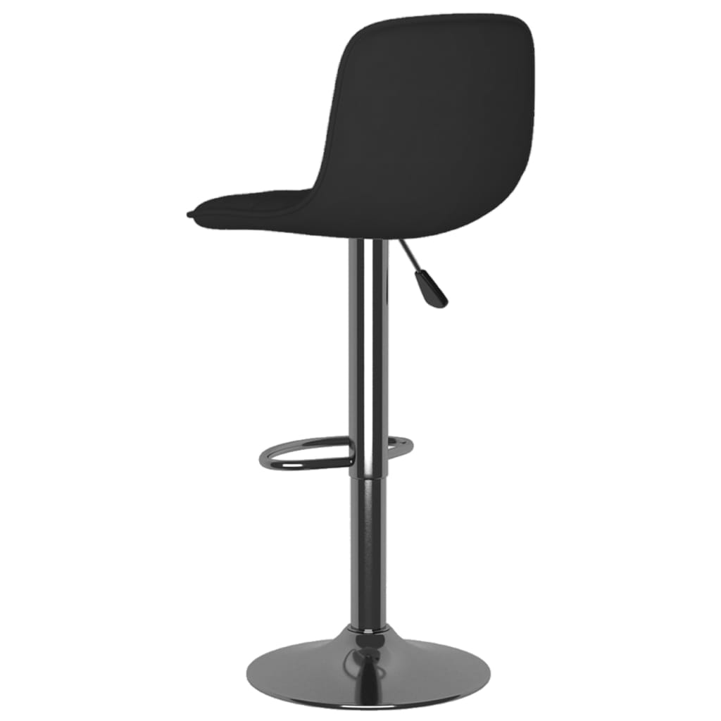 vidaXL Scaune de bar, 2 buc., negru, material textil