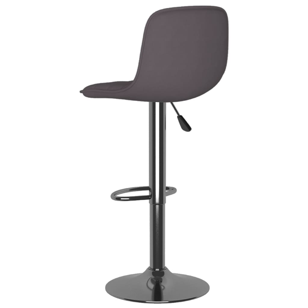vidaXL Scaune de bar, 2 buc., gri taupe, material textil