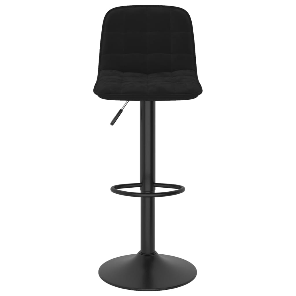 vidaXL Scaun de bar, negru, catifea vidaXL Scaun de bar, negru, catifea