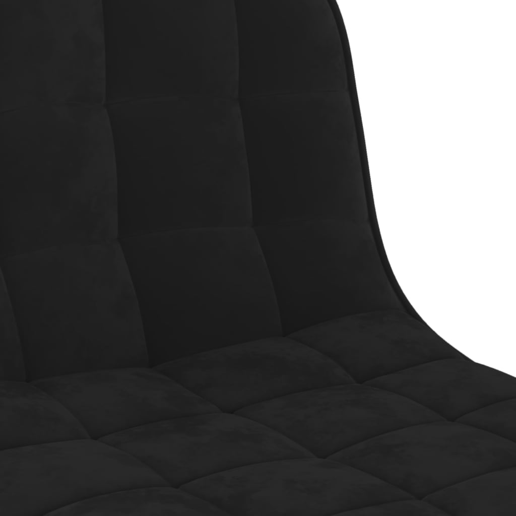 vidaXL Scaun de bar, negru, catifea vidaXL Scaun de bar, negru, catifea