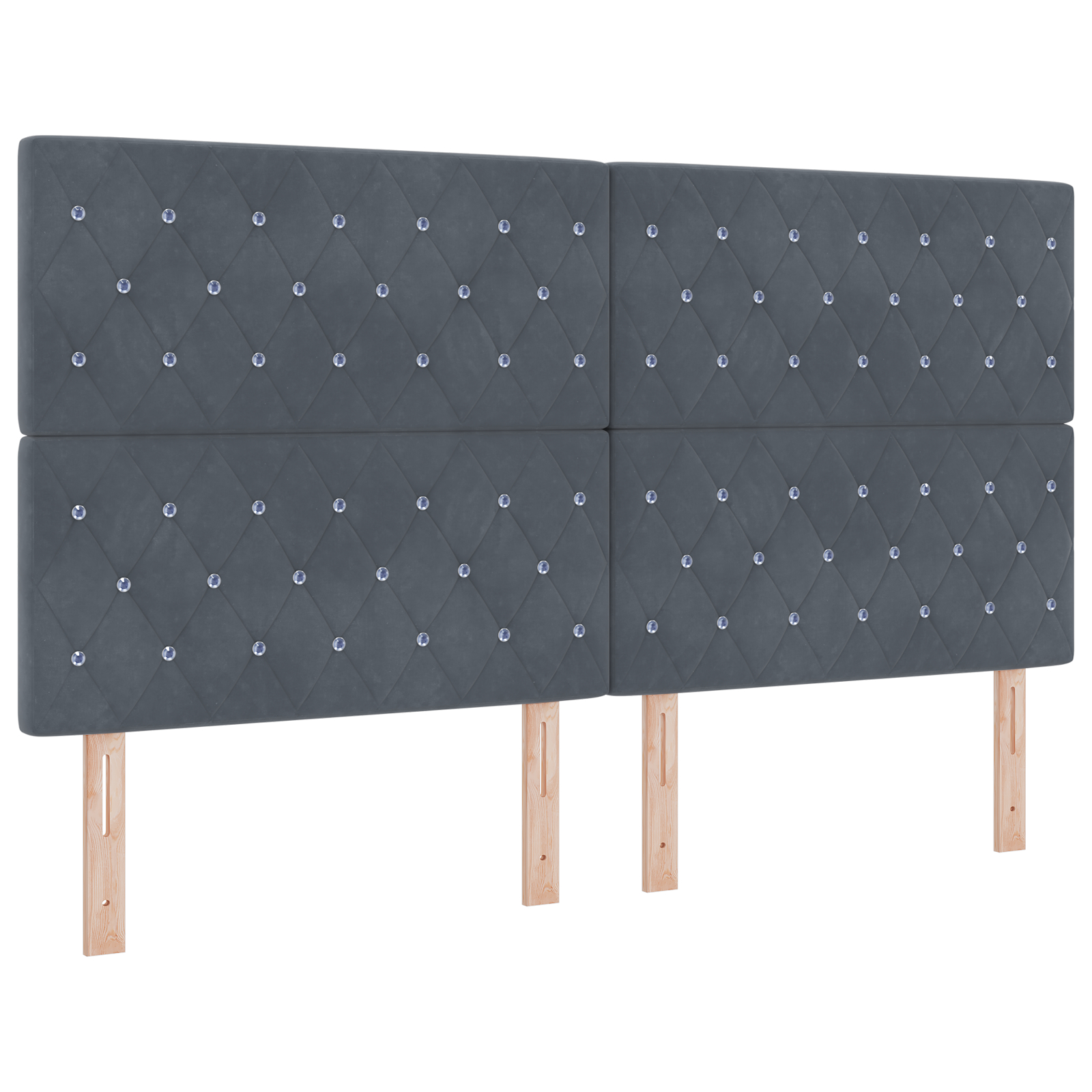 vidaXL Pat cu arcuri cu saltea Gri închis 180 x 200 cm Catifea vidaXL Pat cu arcuri cu saltea Gri închis 180 x 200 cm Catifea
