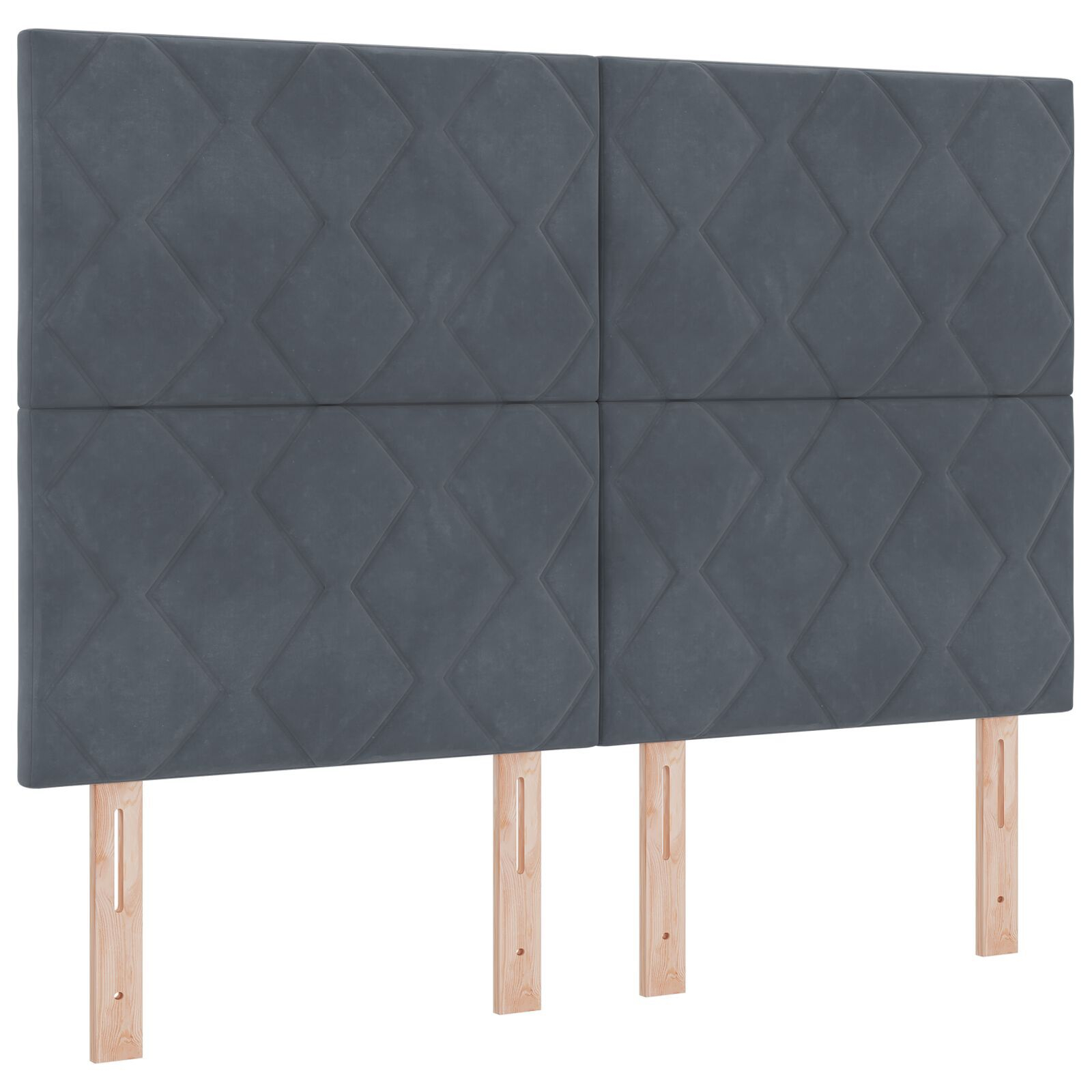 Pat cu saltea vidaXL Grey închis 140x200 cm Catifea Pat cu saltea vidaXL Grey închis 140x200 cm Catifea