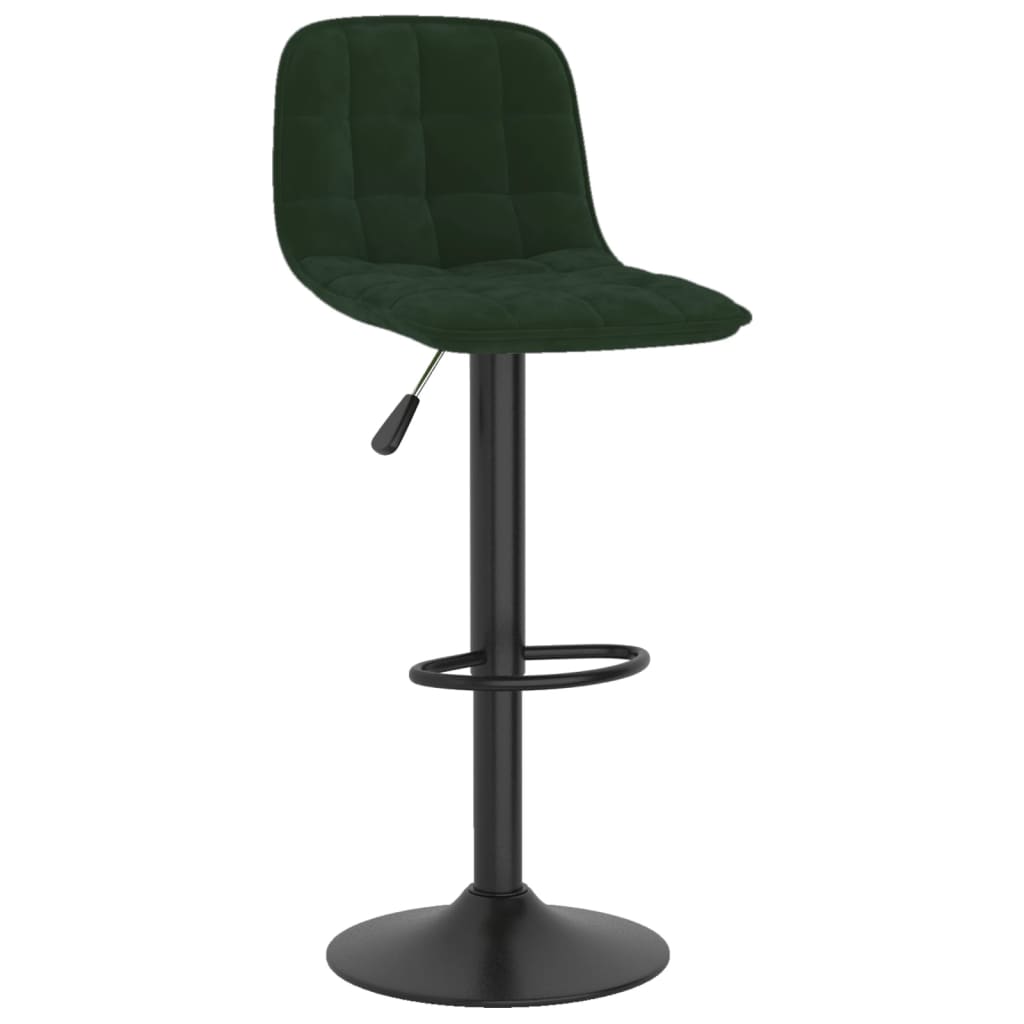 vidaXL Scaune de bar, 2 buc., verde închis, catifea vidaXL Scaune de bar, 2 buc., verde închis, catifea