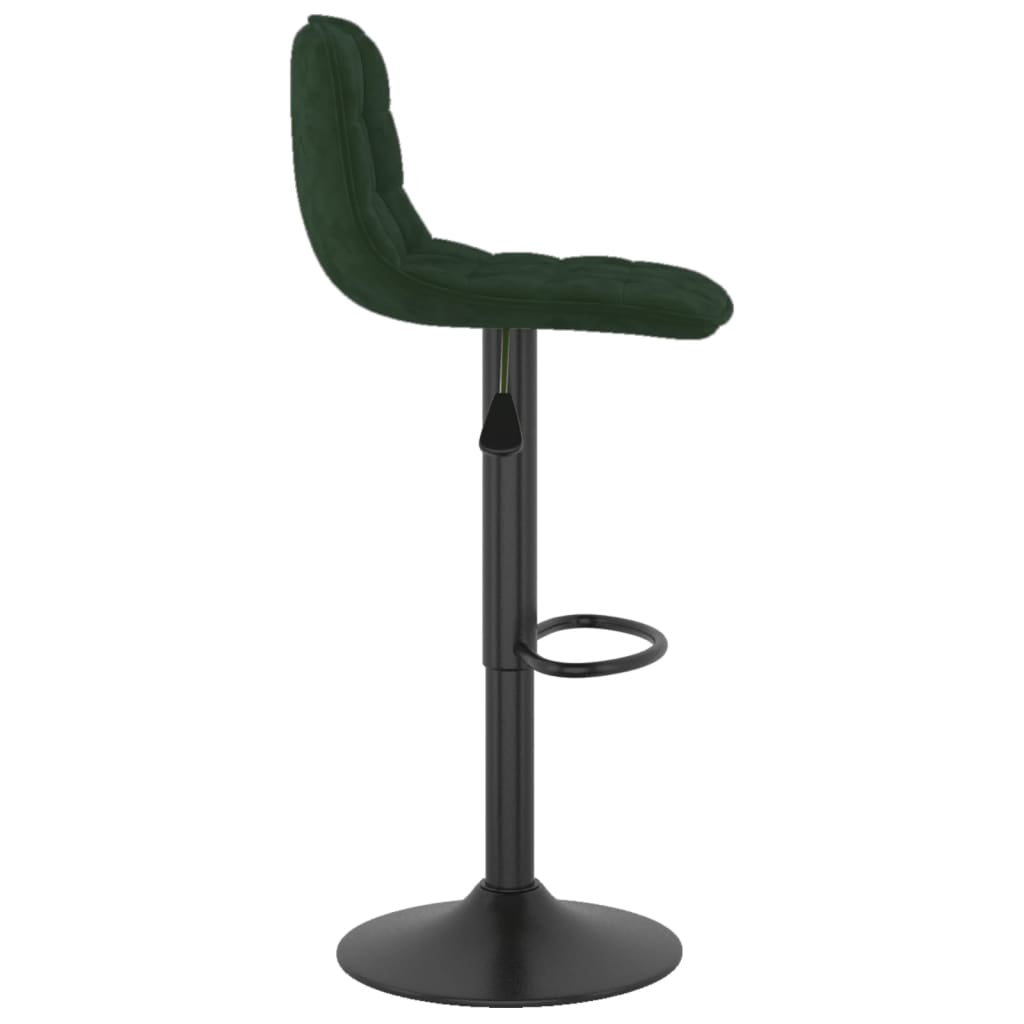 vidaXL Scaune de bar, 2 buc., verde închis, catifea vidaXL Scaune de bar, 2 buc., verde închis, catifea