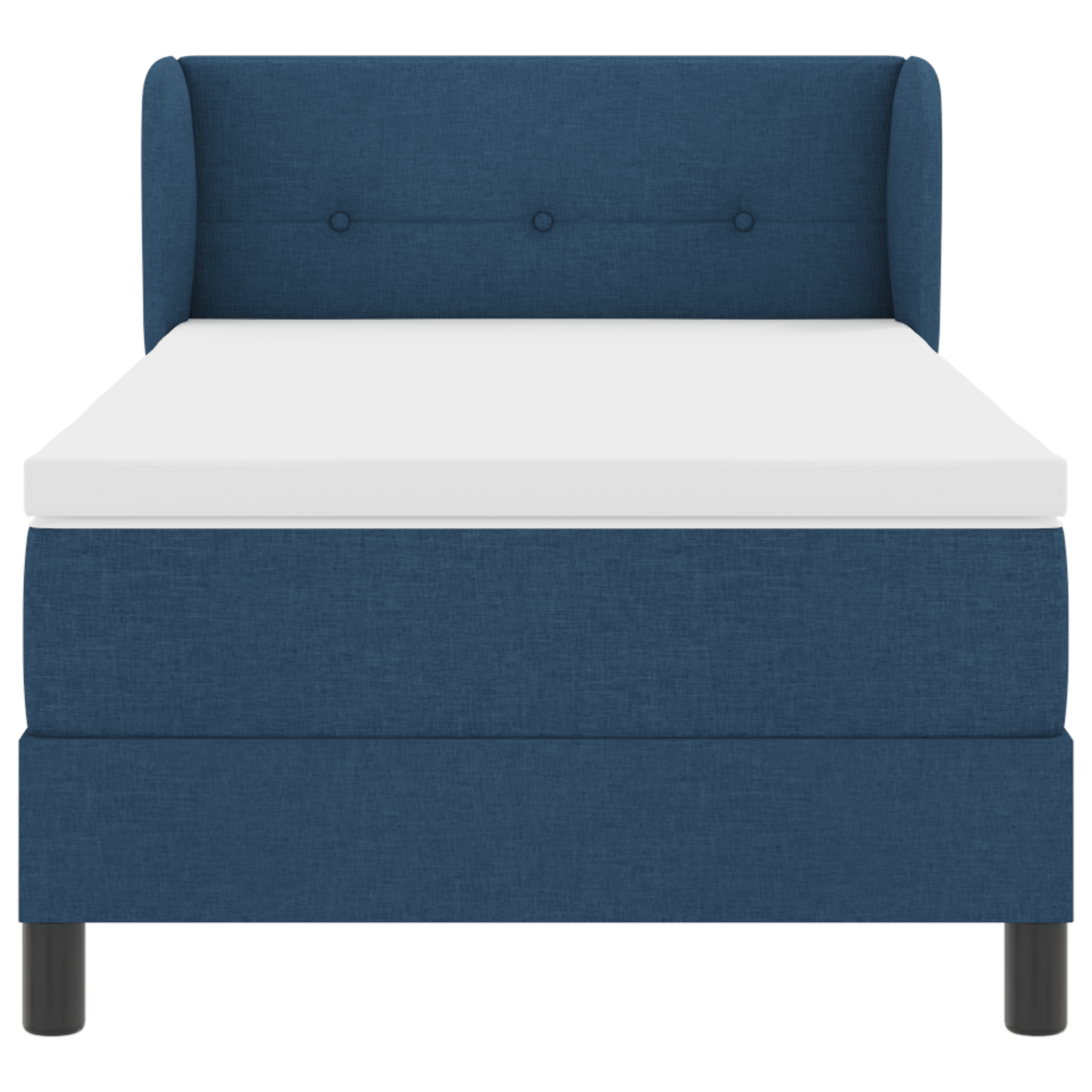 Pat cu saltea Box Spring vidaXL Albastru 80x200 cm Fabrică Pat cu saltea Box Spring vidaXL Albastru 80x200 cm Fabrică