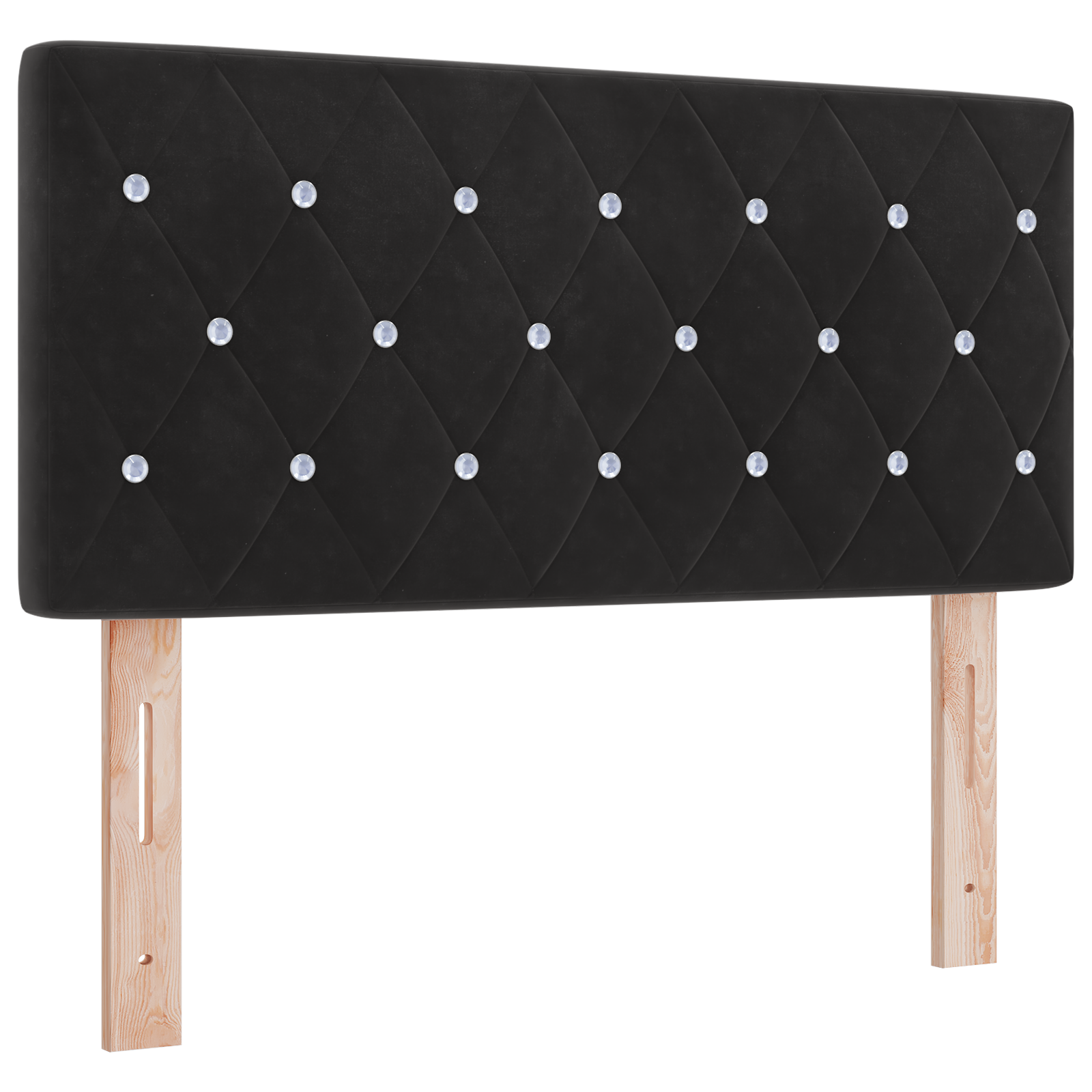 Pat cu saltea vidaXL Black 90x200 cm Catifea Pat cu saltea vidaXL Black 90x200 cm Catifea
