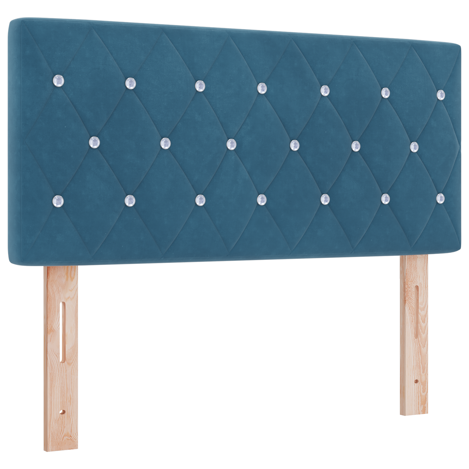 Pat Box Spring vidaXL cu Saltea Albastru Întunecat 90x200 cm Catifea Pat Box Spring vidaXL cu Saltea Albastru Întunecat 90x200 cm Catifea