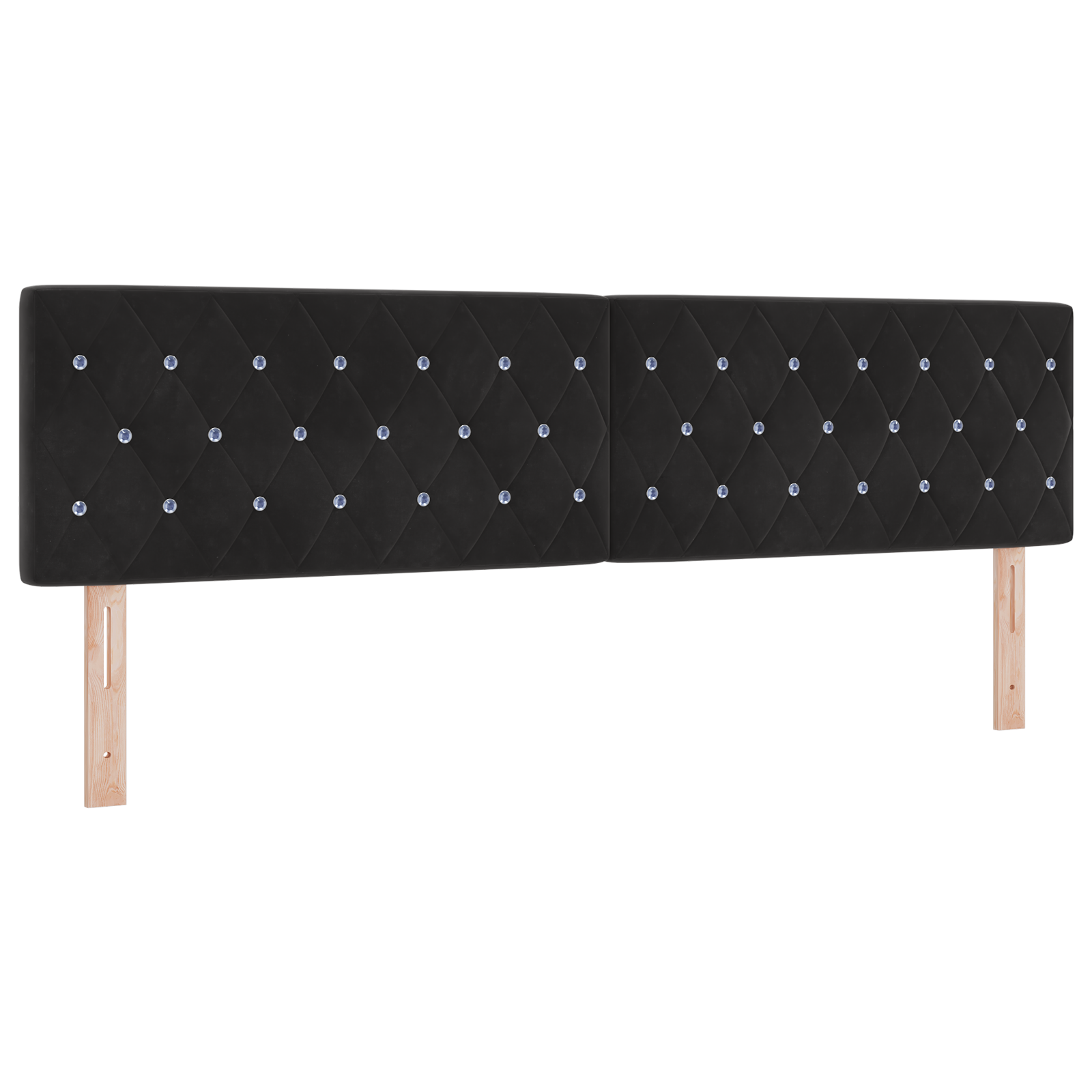 Pat cu saltea vidaXL Black 180x200 cm Catifea Pat cu saltea vidaXL Black 180x200 cm Catifea