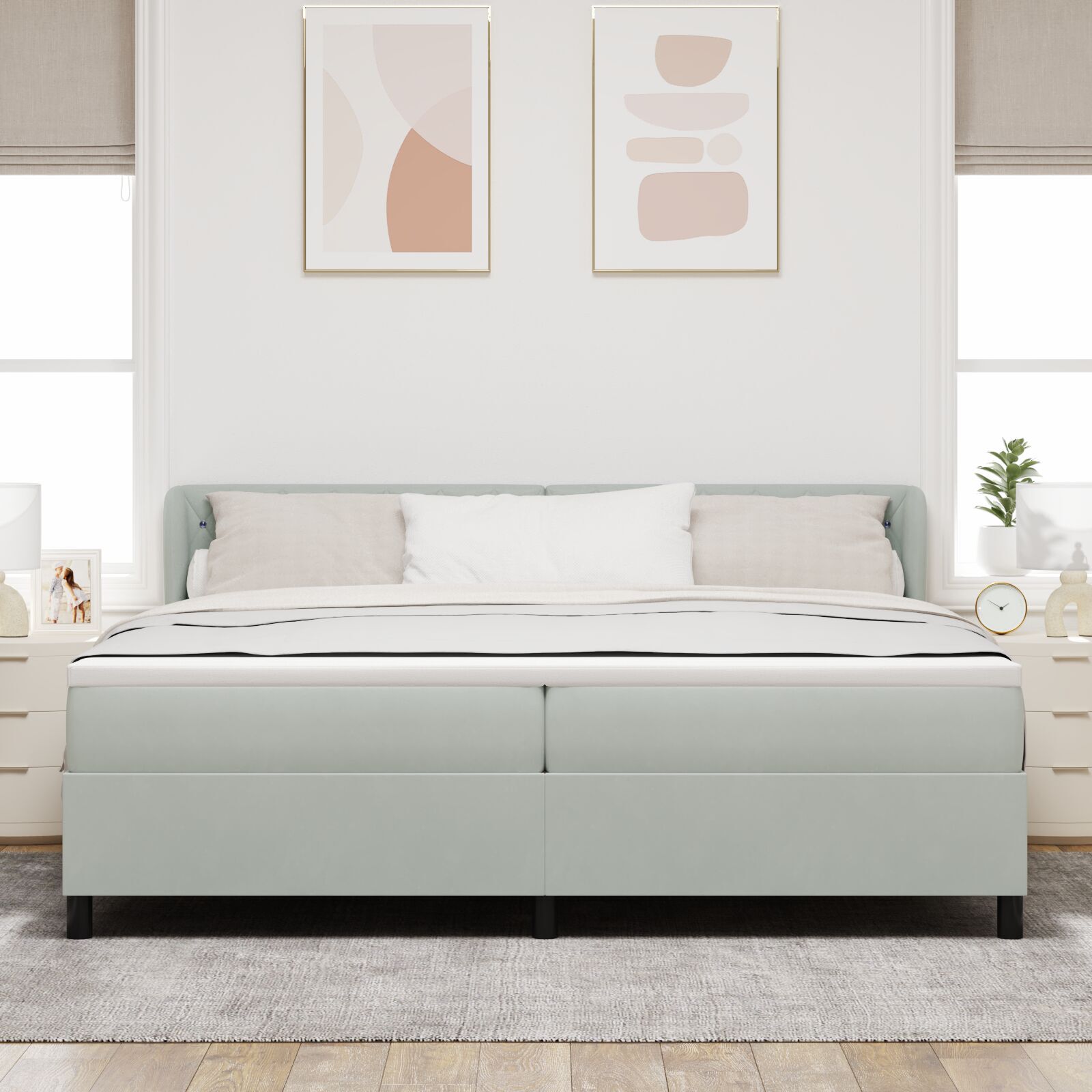 vidaXL Pat cu saltea cu arcuri Gri închis 80x200 cm Catifea cu saltea vidaXL Pat cu saltea cu arcuri Gri închis 80x200 cm Catifea cu saltea