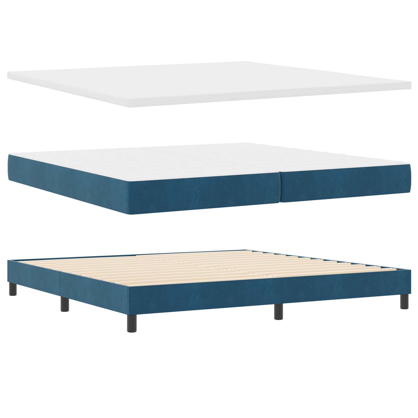 vidaXL Pat cu saltea cu arcuri Gri închis 80x200 cm Catifea cu saltea vidaXL Pat cu saltea cu arcuri Gri închis 80x200 cm Catifea cu saltea