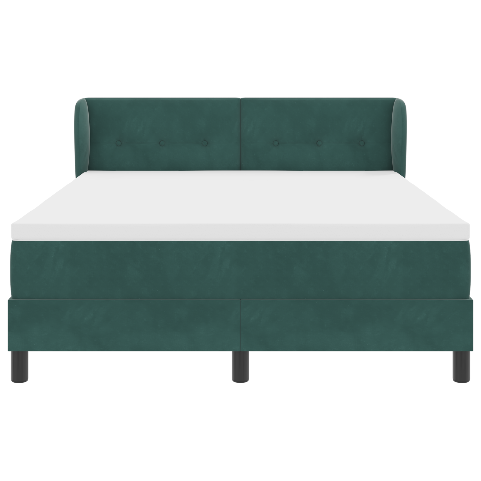 Pat cu saltea vidaXL Dark Green 140x200 cm Catifea Pat cu saltea vidaXL Dark Green 140x200 cm Catifea