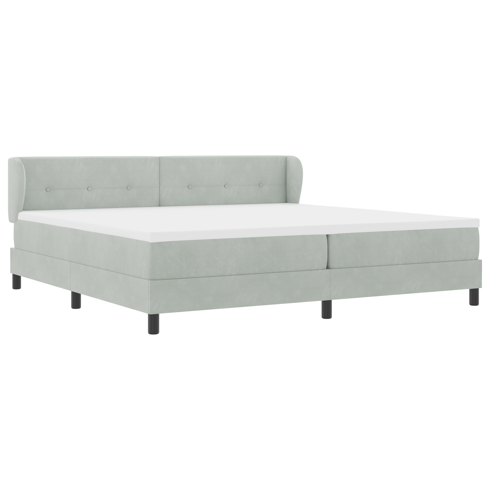 vidaXL Pat cu saltea cu arcuri Gri închis 80x200 cm Catifea cu saltea vidaXL Pat cu saltea cu arcuri Gri închis 80x200 cm Catifea cu saltea