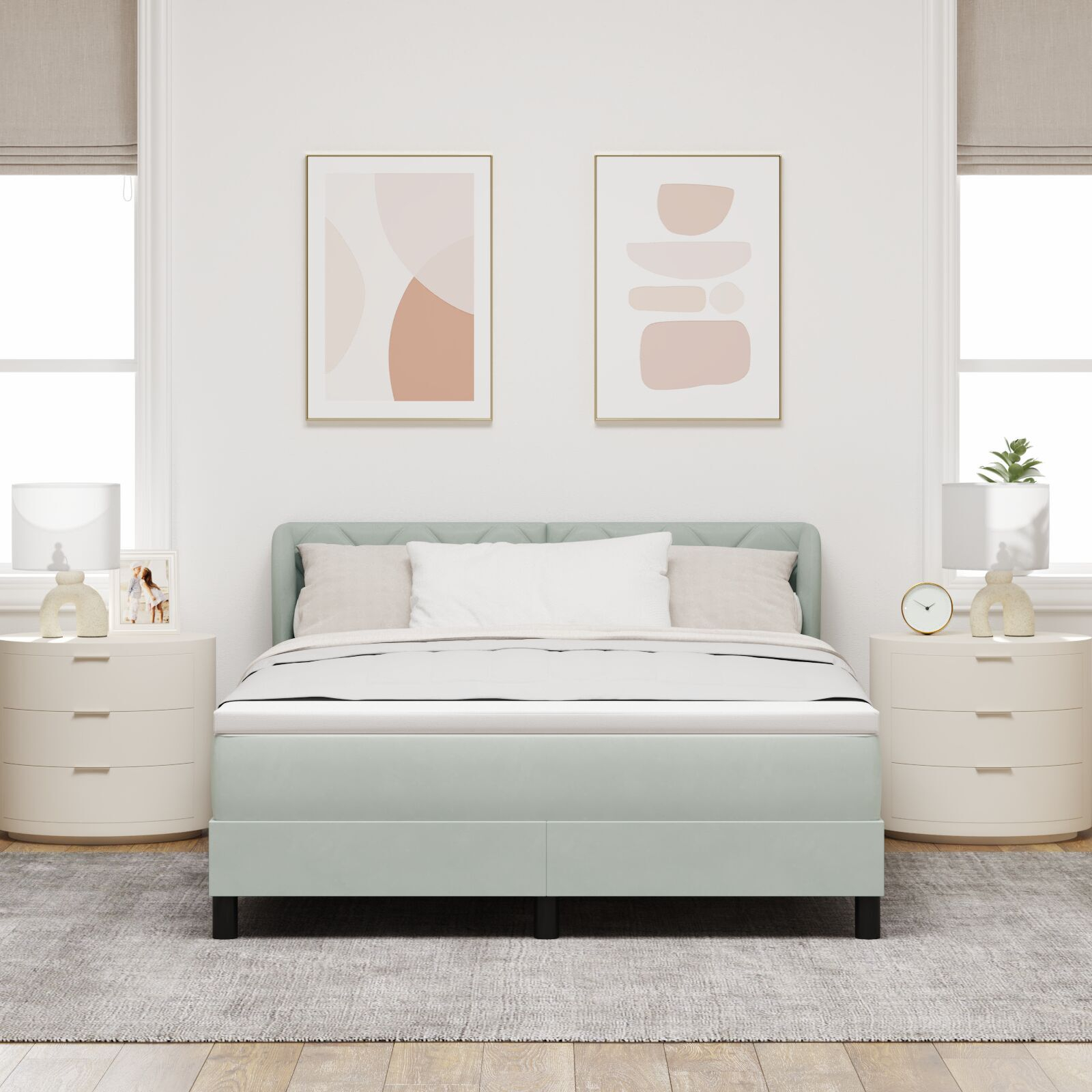 vidaXL Pat cu saltea cu arcuri Gri închis 80x200 cm Catifea cu saltea vidaXL Pat cu saltea cu arcuri Gri închis 80x200 cm Catifea cu saltea