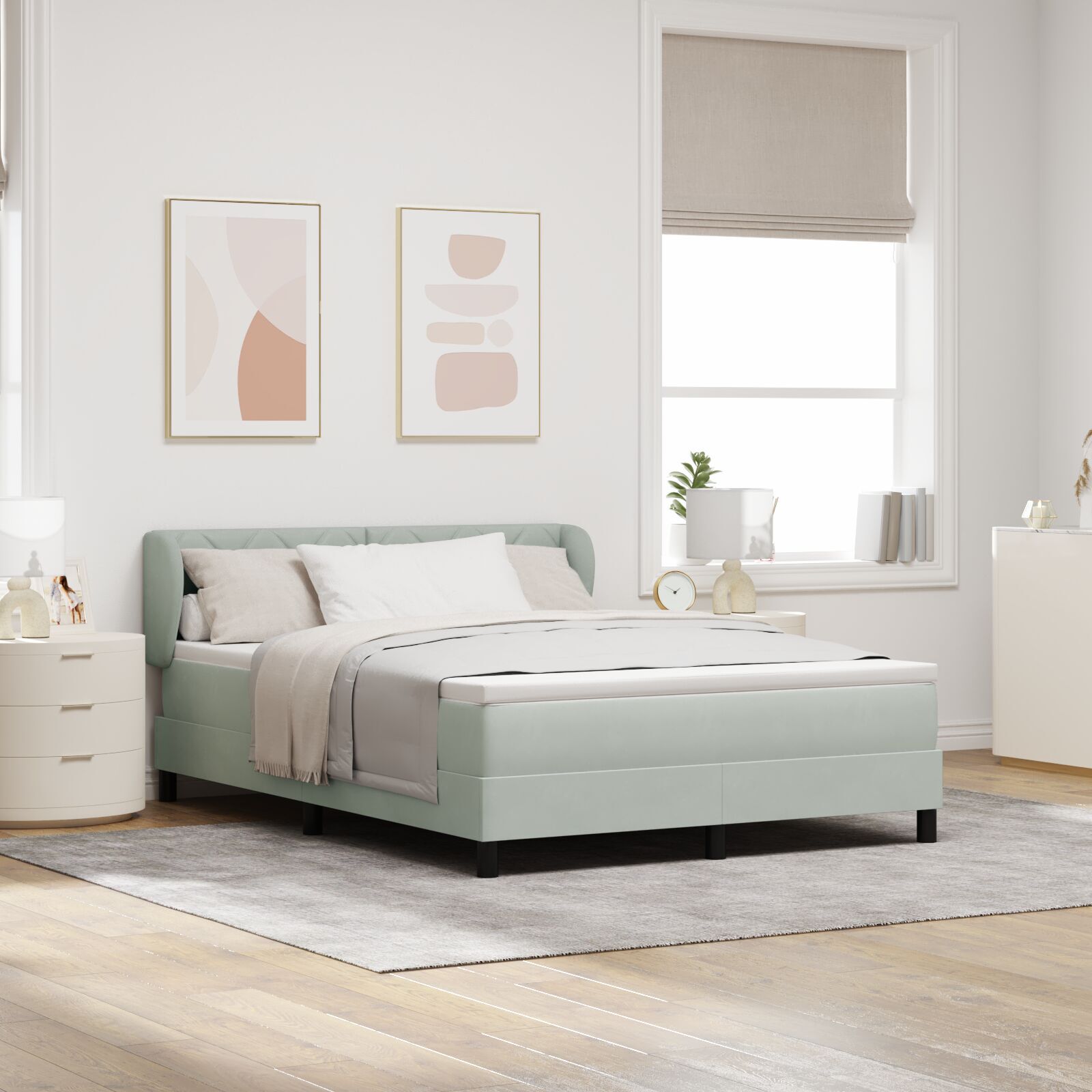 vidaXL Pat cu saltea cu arcuri Gri închis 80x200 cm Catifea cu saltea vidaXL Pat cu saltea cu arcuri Gri închis 80x200 cm Catifea cu saltea
