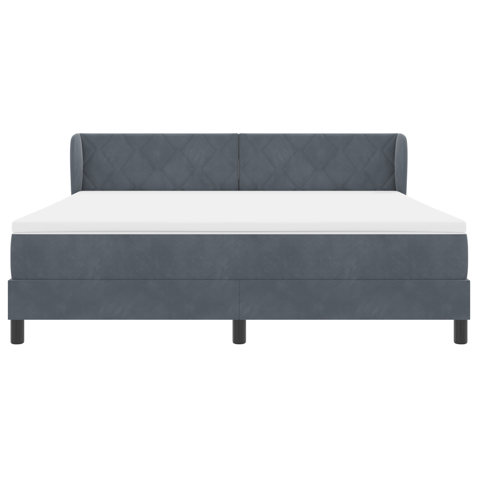 vidaXL Pat cu saltea cu arcuri Gri închis 80x200 cm Catifea Gri închis vidaXL Pat cu saltea cu arcuri Gri închis 80x200 cm Catifea Gri închis