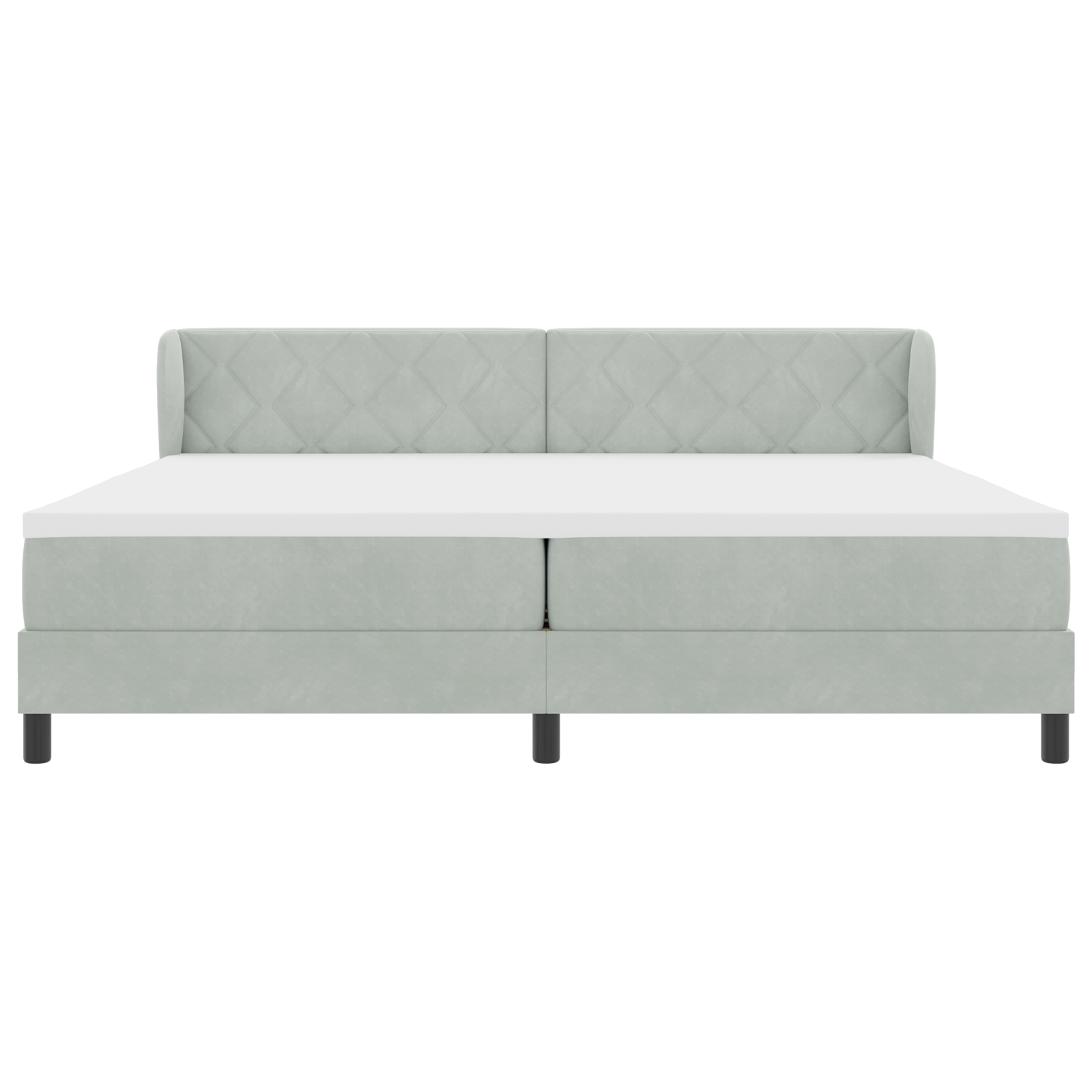 vidaXL Pat cu saltea cu arcuri Gri închis 80x200 cm Catifea cu saltea