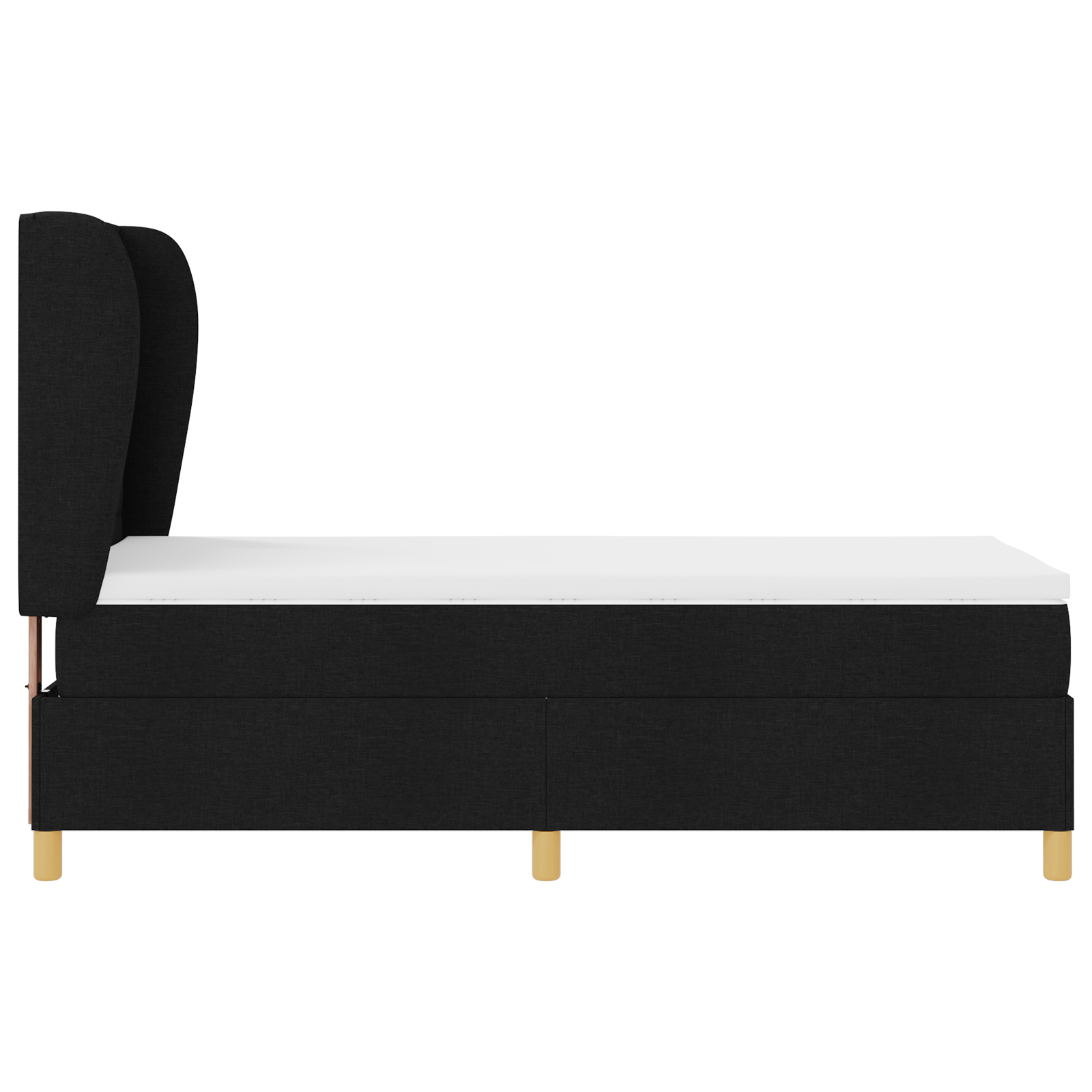 vidaXL Pat cu saltea cu arcuri Gri închis 90x190 cm Negru 100 x 200 cm vidaXL Pat cu saltea cu arcuri Gri închis 90x190 cm Negru 100 x 200 cm