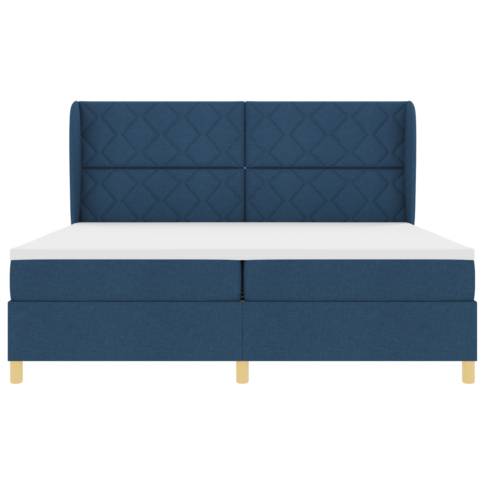 vidaXL Pat cu saltea cu arcuri Gri închis 90x190 cm cu saltea albastru vidaXL Pat cu saltea cu arcuri Gri închis 90x190 cm cu saltea albastru