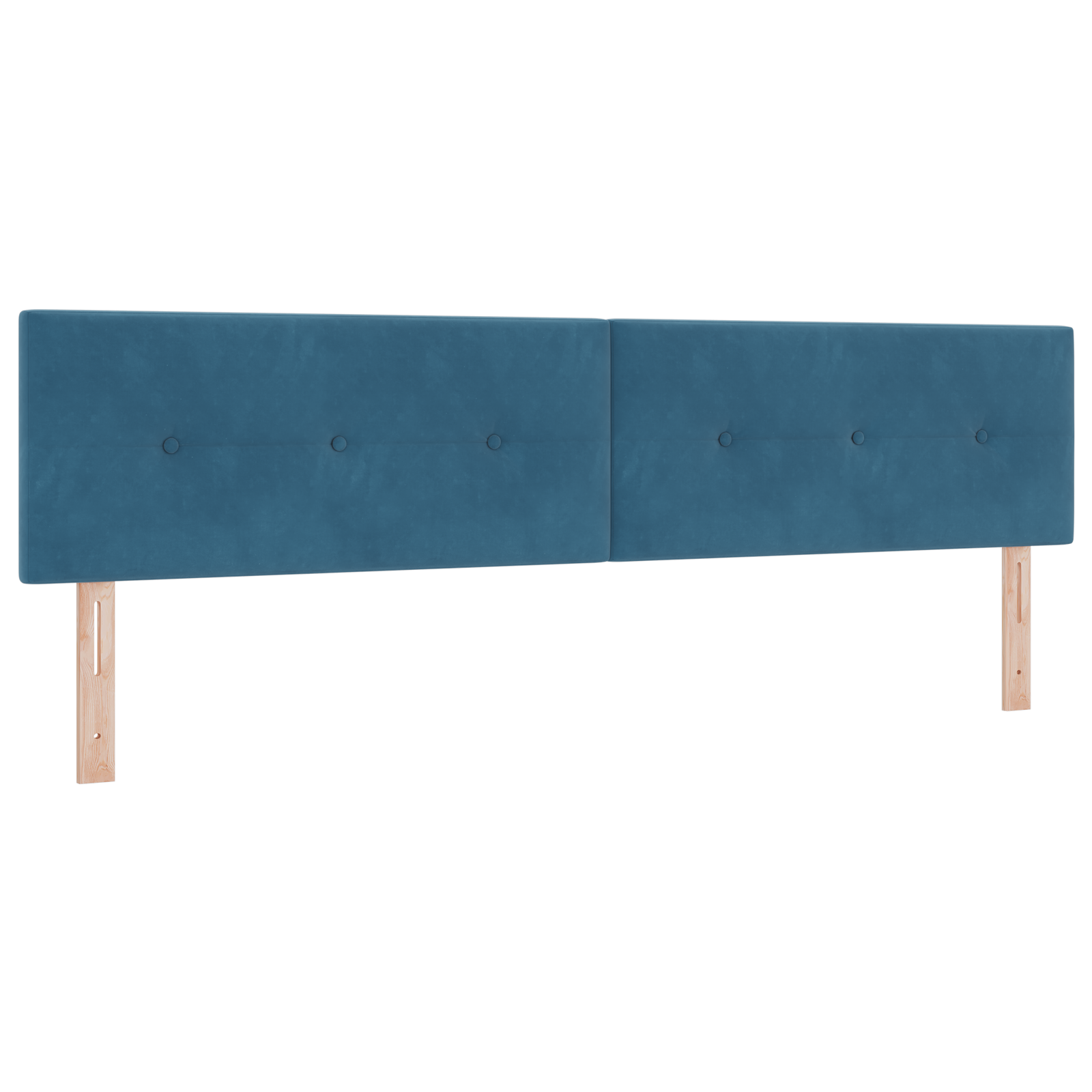 Pat box spring vidaXL cu saltea albastră închisă 200x200 cm din catifea Pat box spring vidaXL cu saltea albastră închisă 200x200 cm din catifea