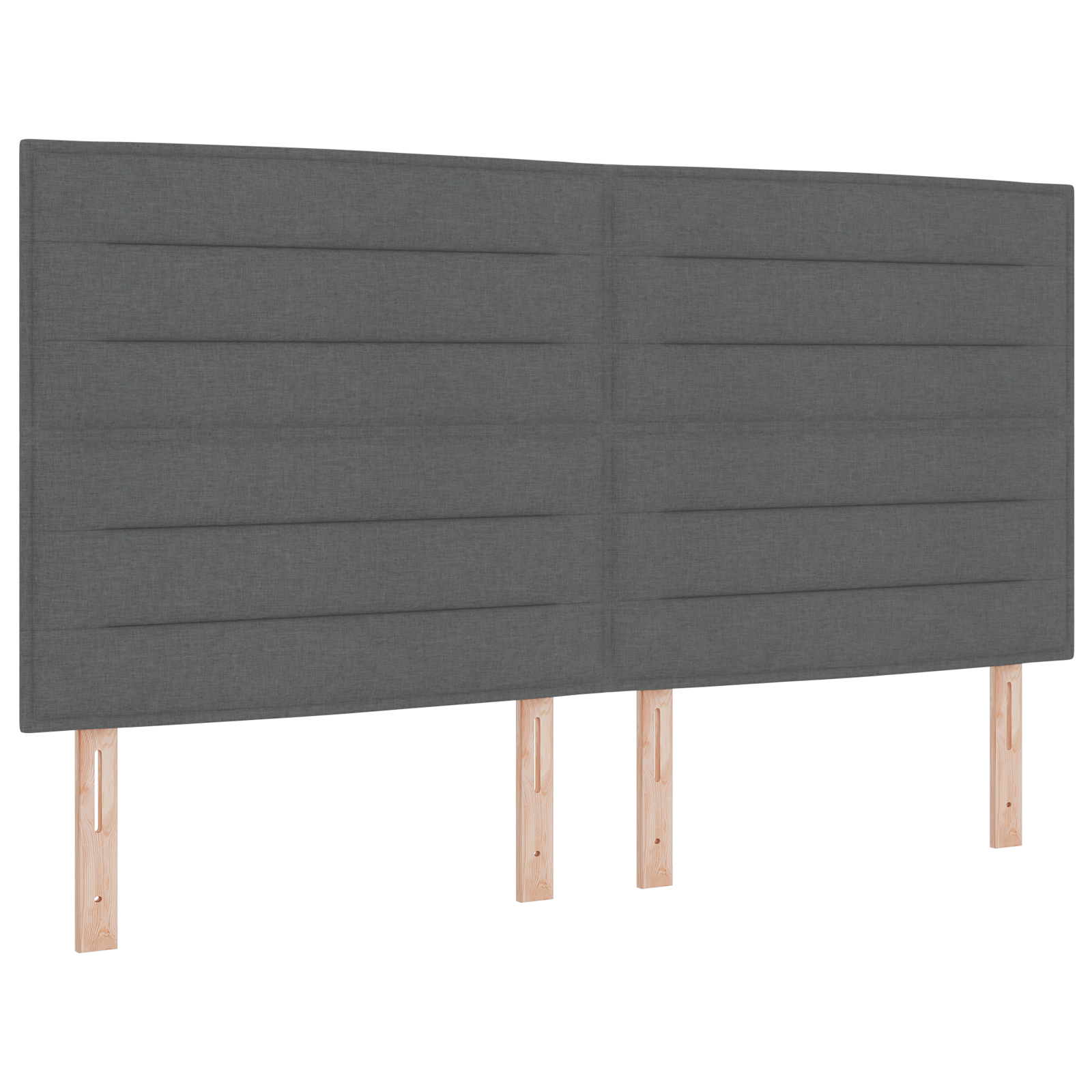 vidaXL Pat cu arcuri cu saltea Gri închis 200 x 200 cm țesătură vidaXL Pat cu arcuri cu saltea Gri închis 200 x 200 cm țesătură