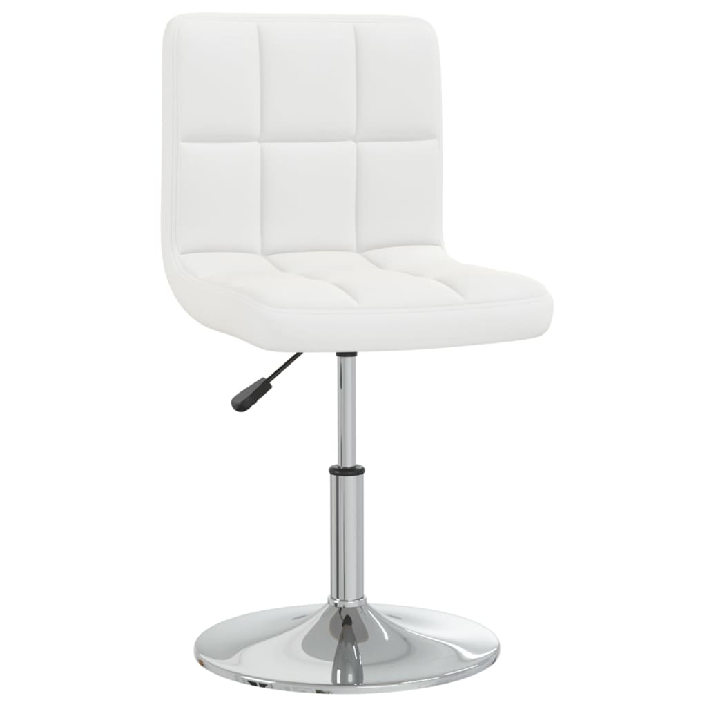 vidaXL Scaun de bar, alb, piele ecologică vidaXL Scaun de bar, alb, piele ecologică