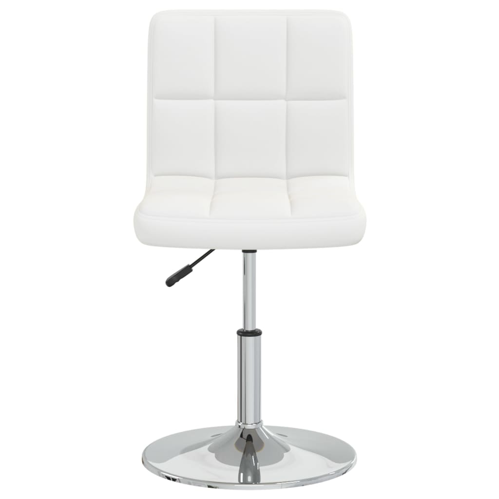 vidaXL Scaun de bar, alb, piele ecologică vidaXL Scaun de bar, alb, piele ecologică