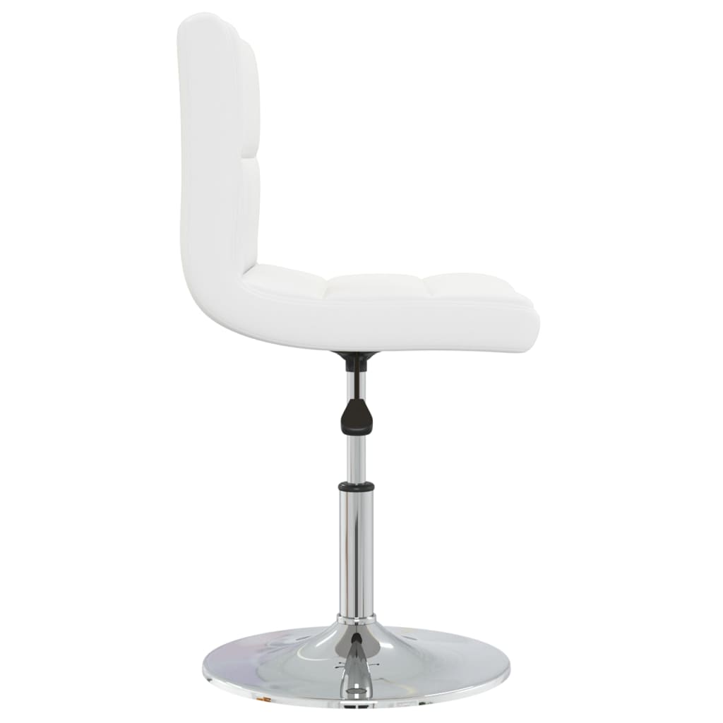vidaXL Scaun de bar, alb, piele ecologică vidaXL Scaun de bar, alb, piele ecologică