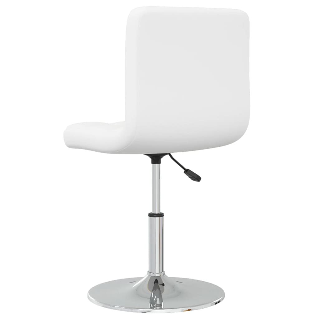 vidaXL Scaun de bar, alb, piele ecologică vidaXL Scaun de bar, alb, piele ecologică