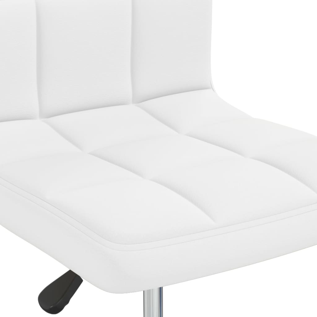 vidaXL Scaun de bar, alb, piele ecologică vidaXL Scaun de bar, alb, piele ecologică