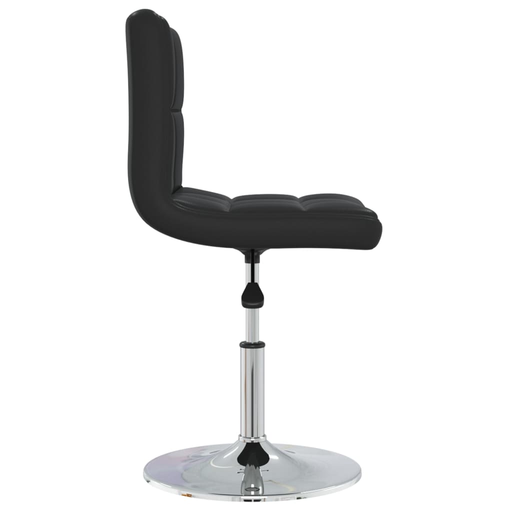 vidaXL Scaun de bar, negru, piele ecologică vidaXL Scaun de bar, negru, piele ecologică