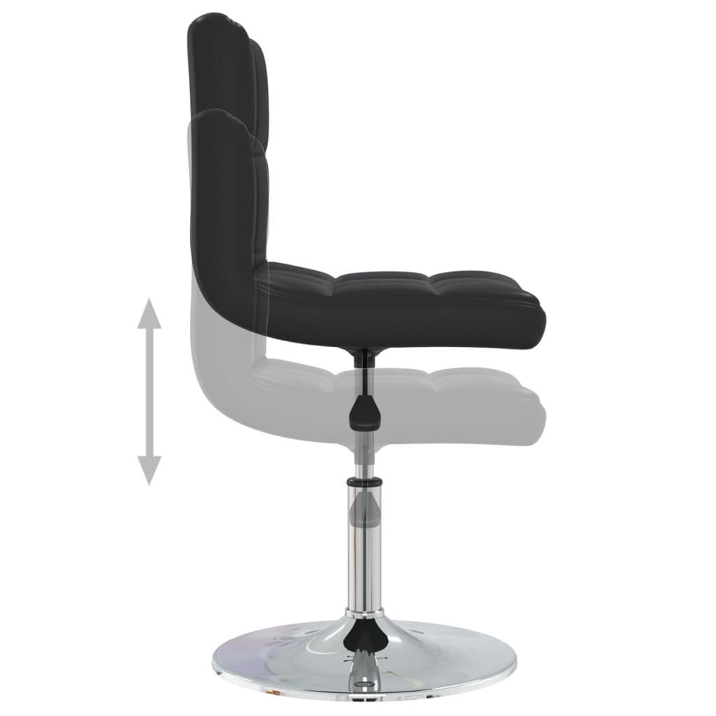 vidaXL Scaun de bar, negru, piele ecologică vidaXL Scaun de bar, negru, piele ecologică