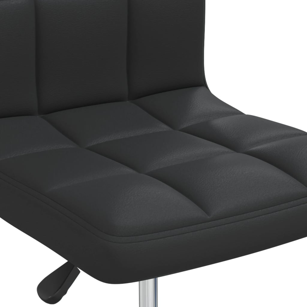 vidaXL Scaun de bar, negru, piele ecologică vidaXL Scaun de bar, negru, piele ecologică