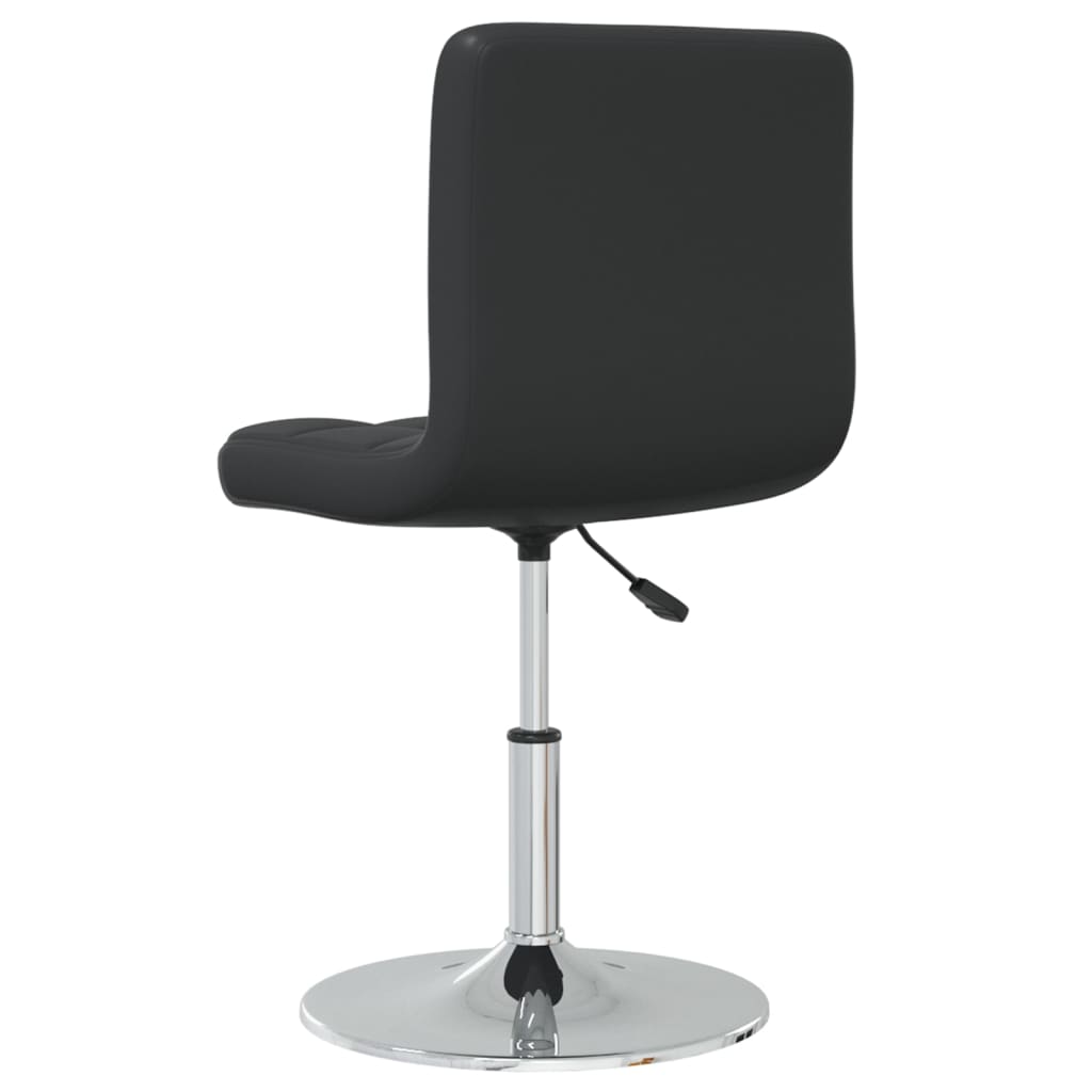 vidaXL Scaune de sufragerie, 4 buc., negru, piele ecologică
