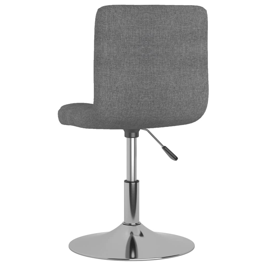 vidaXL Scaun de bar pivotant, gri deschis, material textil vidaXL Scaun de bar pivotant, gri deschis, material textil